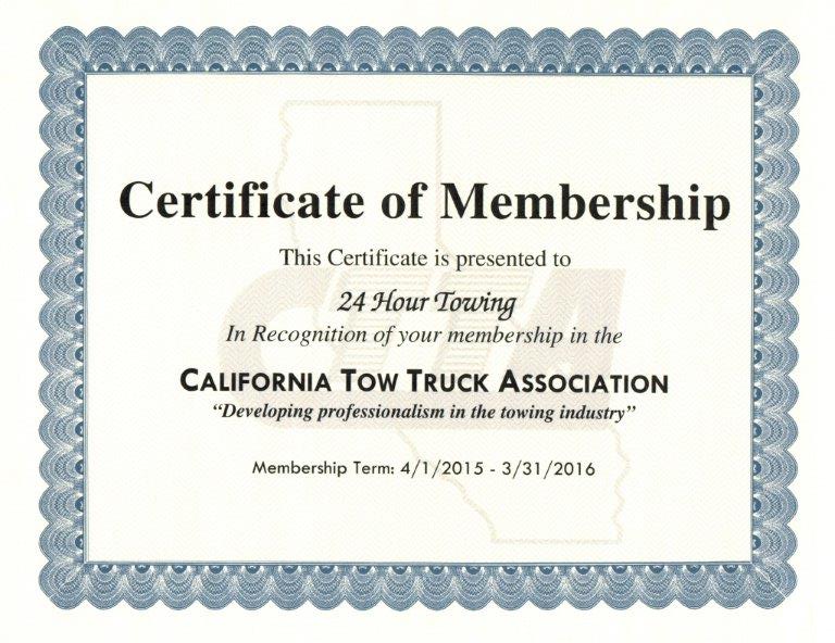 CTTA Certificate 2015